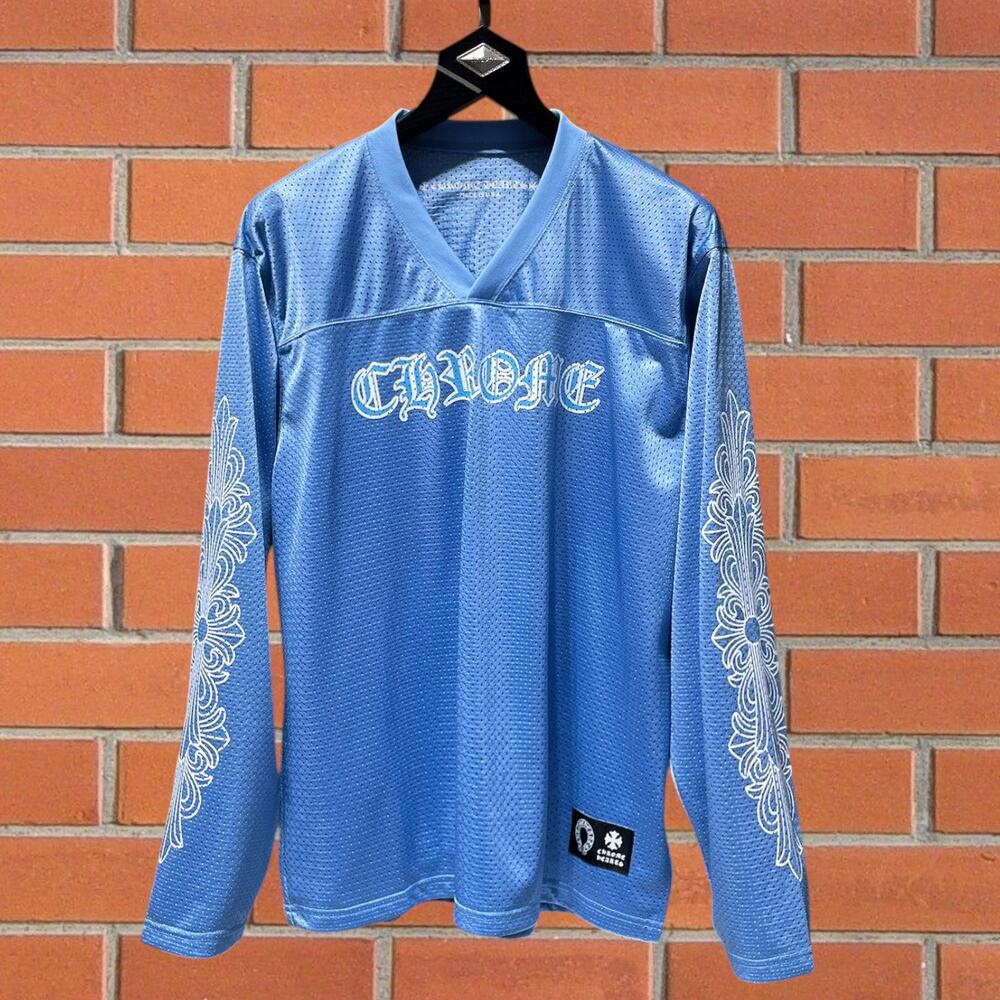 Chrome Hearts Classic Blue Long-Sleeve Shirt